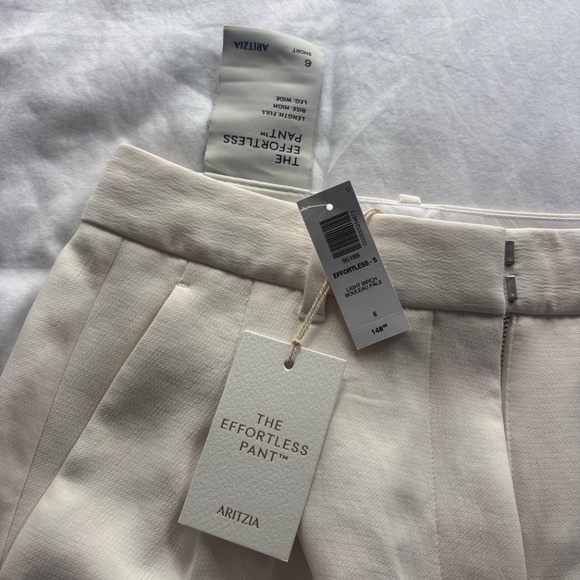 Aritzia effortless pants cream - Picture 2 of 4